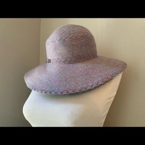 Purple Straw Sun Hat
